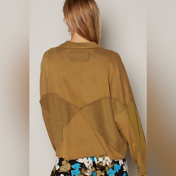 #218 POL FIRM 🌸New! Pol Color Block Shacket w/ Pockets - Picture 3 of 3